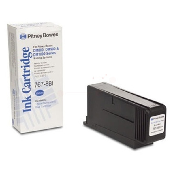 Pitney Bowes 767-8SB Tintenpatrone blau, 50.000 Seiten 190ml