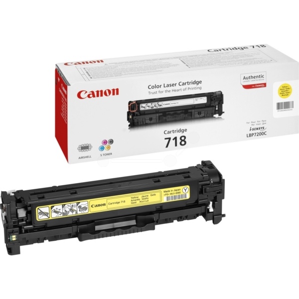 Canon 2659B002/718Y Tonerkartusche gelb, 2.900 Seiten ISO/IEC 19798