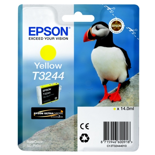 Epson C13T32444010/T3244 Tintenpatrone gelb, 980 Seiten 14ml