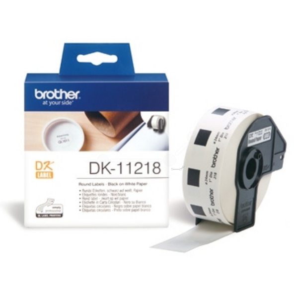 Brother DK-11218 DirectLabel Etiketten rund 24mm 1000