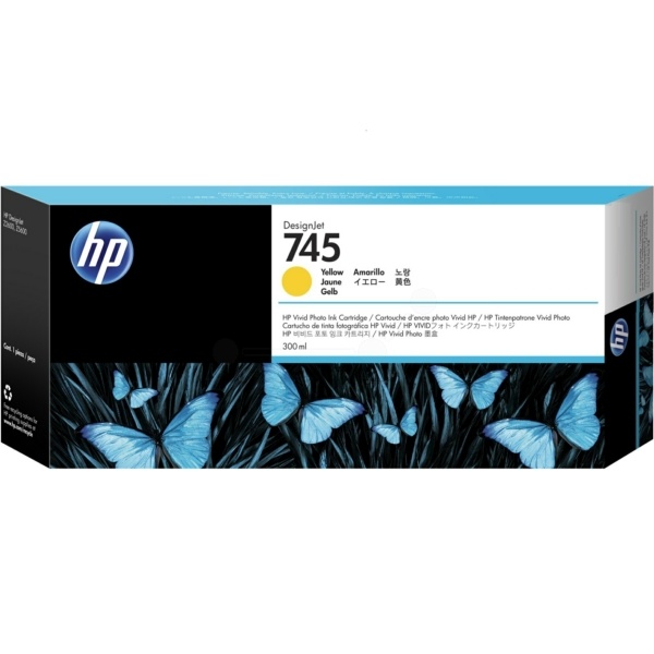 HP F9K02A/745 Tintenpatrone gelb 300ml