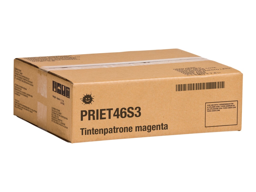 Kompatibel PRIET46S3 Tintenpatrone magenta 25ml (ersetzt Epson T46S3)