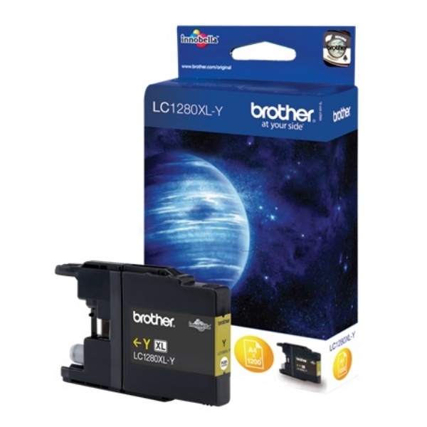 Brother LC-1280XLY Tintenpatrone gelb High-Capacity, 1.200 Seiten ISO/IEC 24711