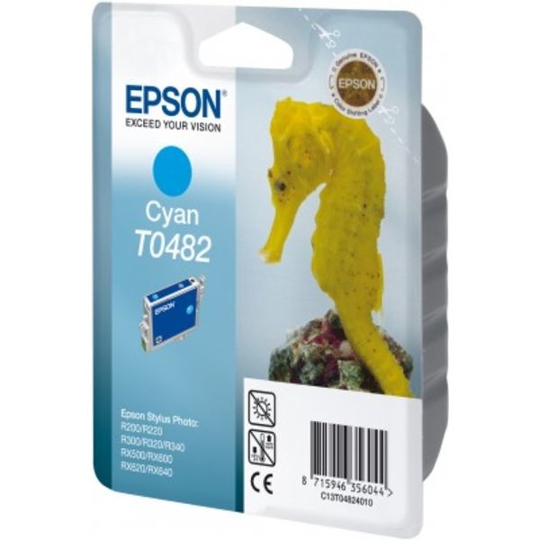 Epson C13T04824010/T0482 Tintenpatrone cyan, 400 Seiten/5% 13ml