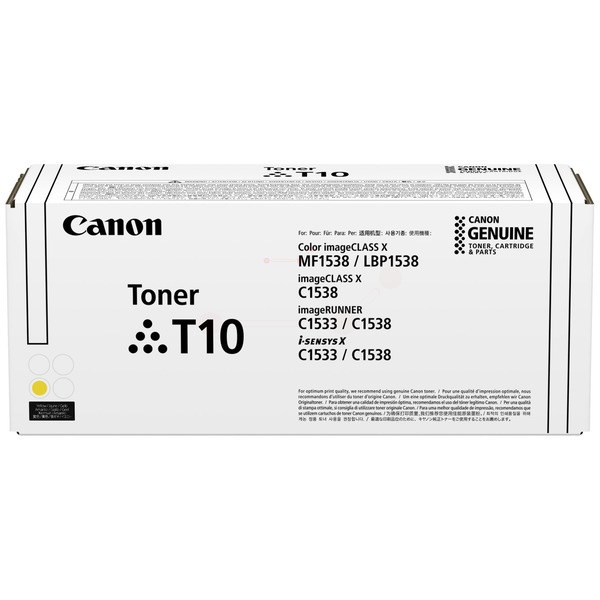 Canon 4563C001/T10 Tonerkartusche gelb High-Capacity, 10.000 Seiten ISO/IEC 19752