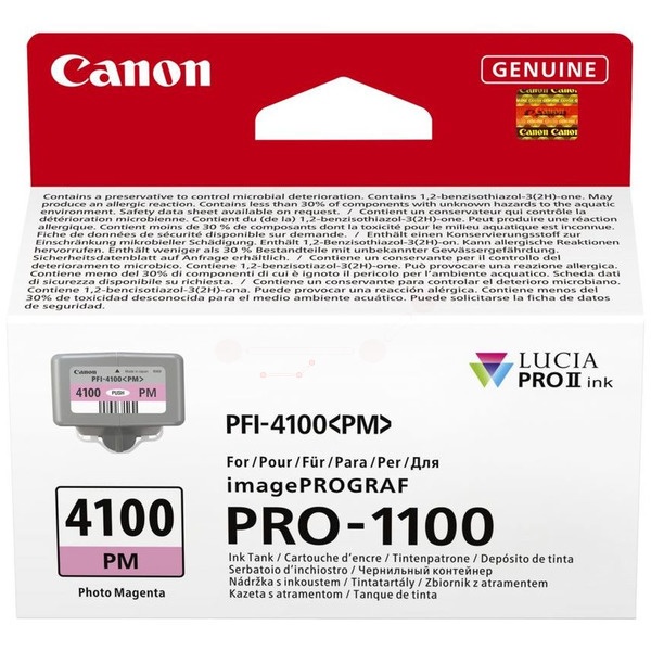 Canon 6782C001/PFI-4100PM Tintenpatrone magenta hell 80ml