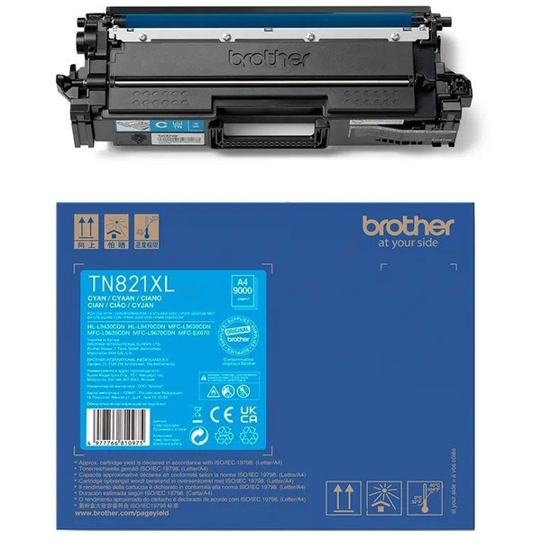 Brother TN-821XLC Toner-Kit cyan, 9.000 Seiten ISO/IEC 19752