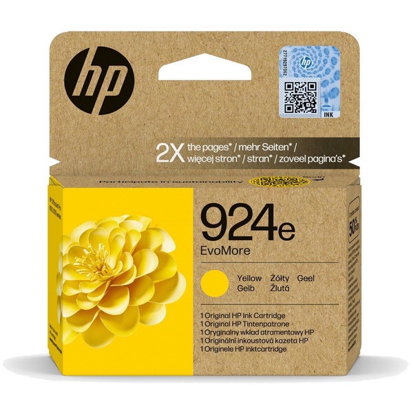 HP 4K0U9NE/924E Tintenpatrone gelb EvoMore, 800 Seiten ISO/IEC 19752