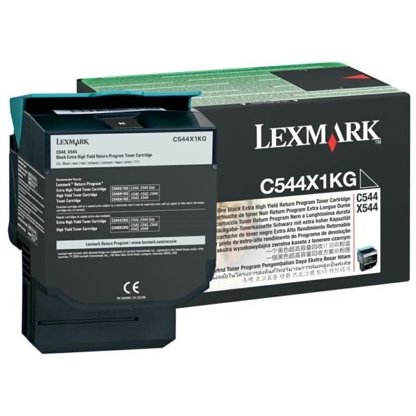 Lexmark C544X1KG Toner schwarz extra High-Capacity return program, 6.000 Seiten ISO/IEC 19798