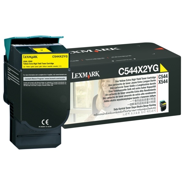 Lexmark C544X2YG Toner gelb, 4.000 Seiten ISO/IEC 19798