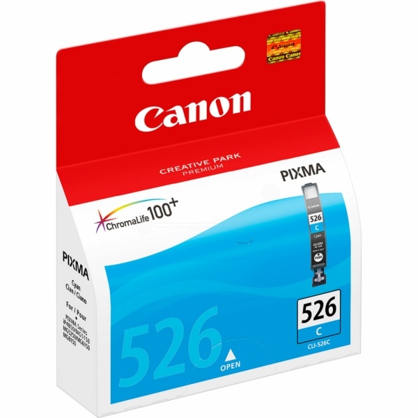 Canon 4541B001/CLI-526C Tintenpatrone cyan, 462 Seiten ISO/IEC 24711 9ml