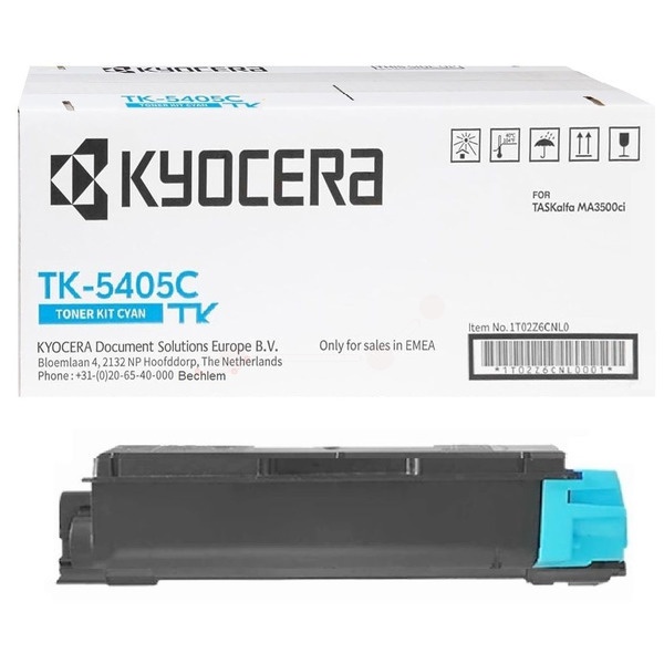 Kyocera 1T02Z6CNL0/TK-5405C Toner-Kit cyan, 10.000 Seiten ISO/IEC 19752