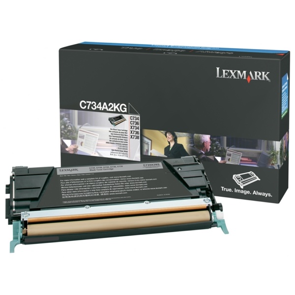 Lexmark C734A2KG Toner-Kit schwarz, 8.000 Seiten/5%