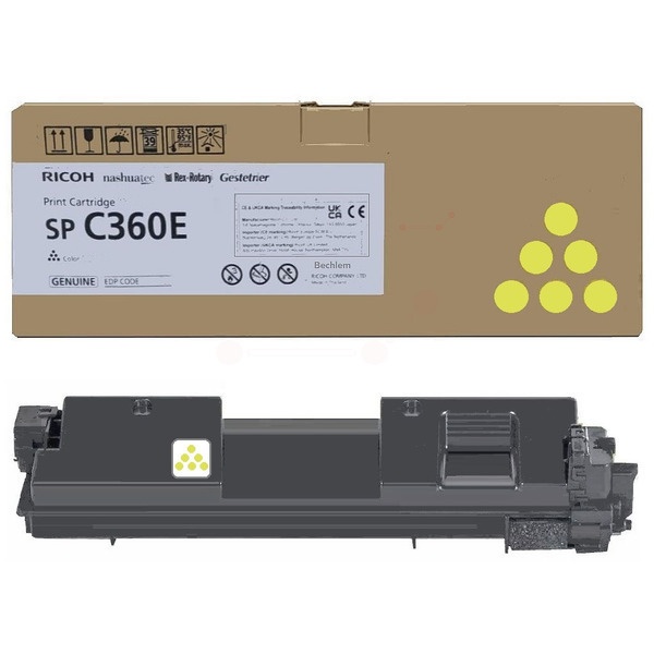 Ricoh 408191/SPC360E Toner-Kit gelb, 1.500 Seiten ISO/IEC 19752