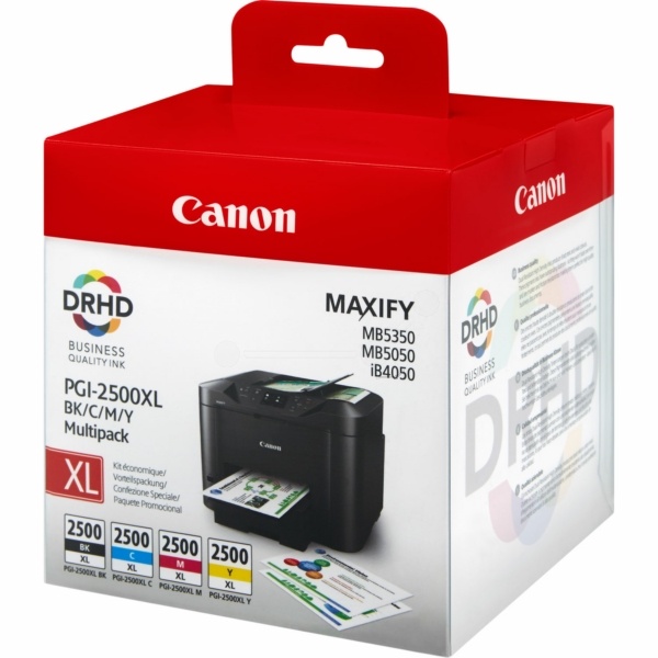 Canon 9254B004/PGI-2500XLBKCMY Tintenpatrone MultiPack Bk,C,M,Y 70,9ml + 3x19,3ml VE=4