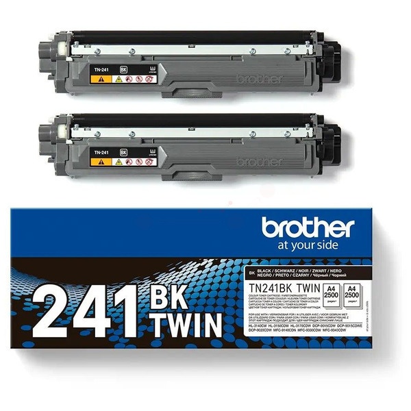 Brother TN-241BKTWIN Toner-Kit schwarz Doppelpack, 2x2.500 Seiten ISO/IEC 19798 VE=2