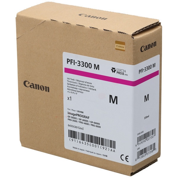 Canon 6435C001/PFI-3300M Tintenpatrone magenta 330ml