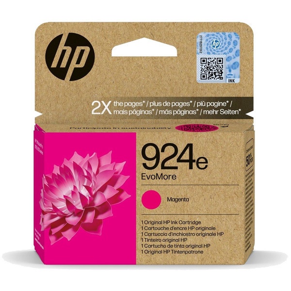 HP 4K0U8NE/924E Tintenpatrone magenta EvoMore, 800 Seiten ISO/IEC 19752