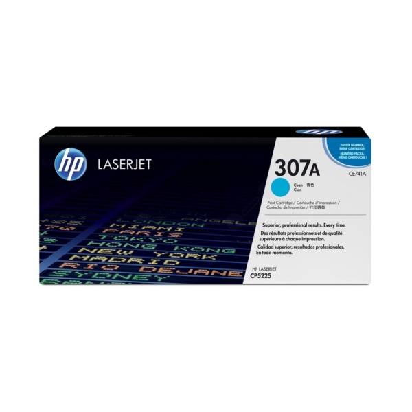 HP CE741A/307A Tonerkartusche cyan, 7.300 Seiten ISO/IEC 19798