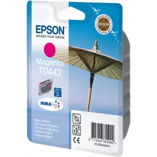 Epson C13T04434010/T0443 Tintenpatrone magenta, 420 Seiten ISO/IEC 24711 13ml