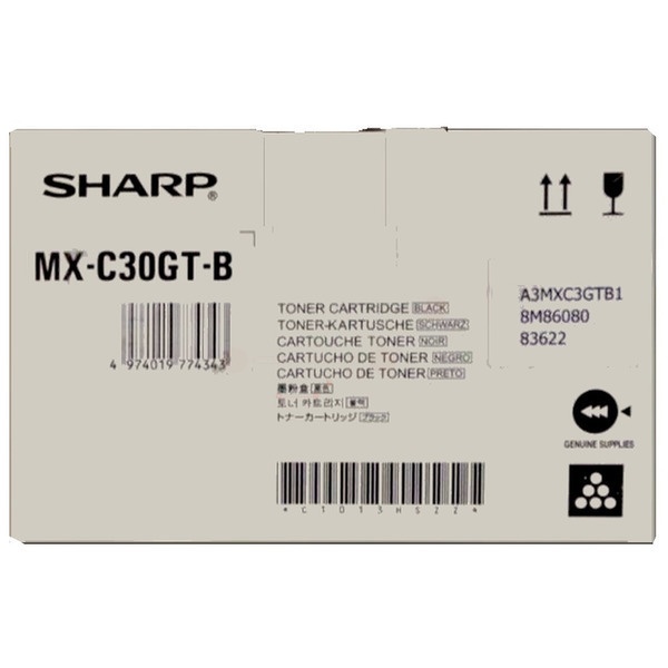 Sharp MXC-30GTB Toner-Kit schwarz, 6.000 Seiten ISO/IEC 19752