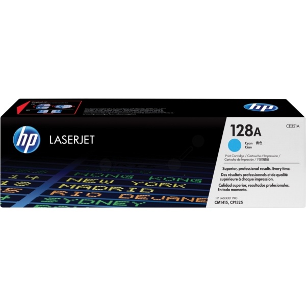 HP CE321A/128A Toner cyan, 1.300 Seiten ISO/IEC 19798