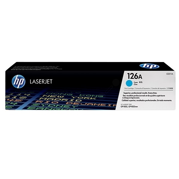 HP CE311A/126A Toner cyan, 1.000 Seiten ISO/IEC 19798