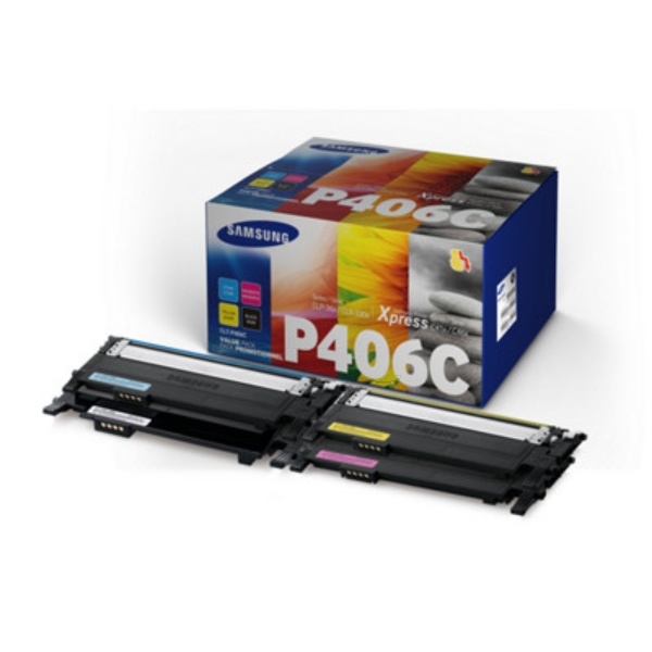 Samsung CLT-P406C/ELS/C406 Toner Value-Kit (Bk,C,M,Y) 1500pg + 3x1000pg