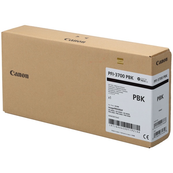 Canon 6444C001/PFI-3700PBK Tintenpatrone schwarz foto 700ml