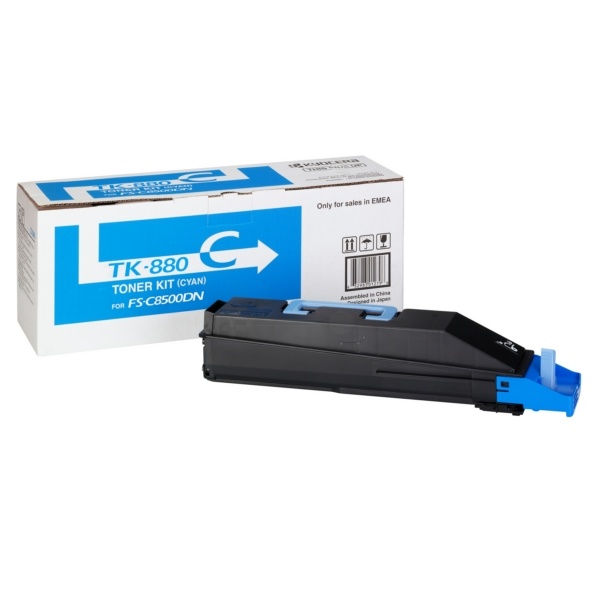 Kyocera 1T02KACNL0/TK-880C Toner cyan, 18.000 Seiten ISO/IEC 19798