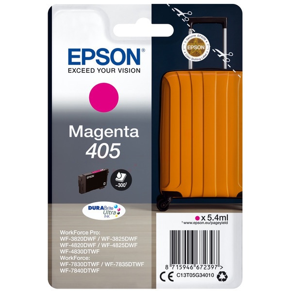 Epson C13T05G34010/405 Tintenpatrone magenta, 300 Seiten 5.4ml