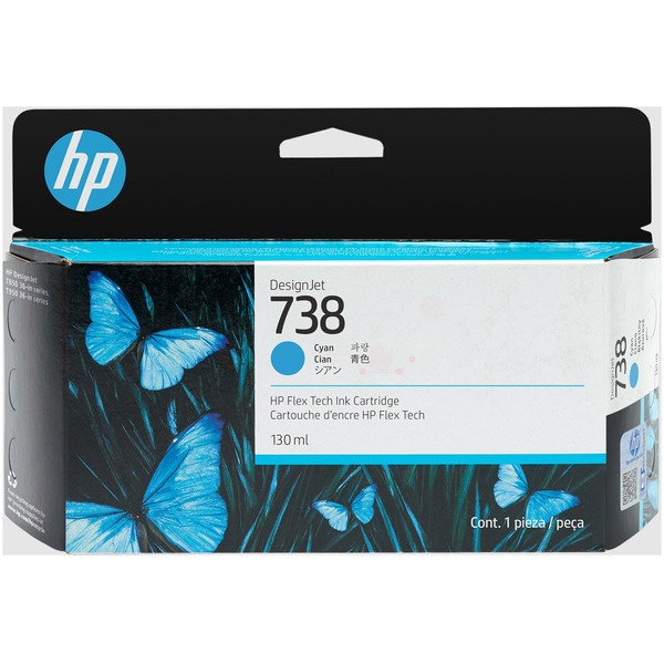 HP 498N5A/738 Tintenpatrone cyan 130ml