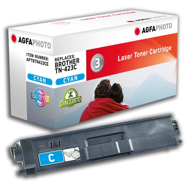 AgfaPhoto APTBTN423CE Toner-Kit cyan, 4.000 Seiten 111 Gramm (ersetzt Brother TN423C)