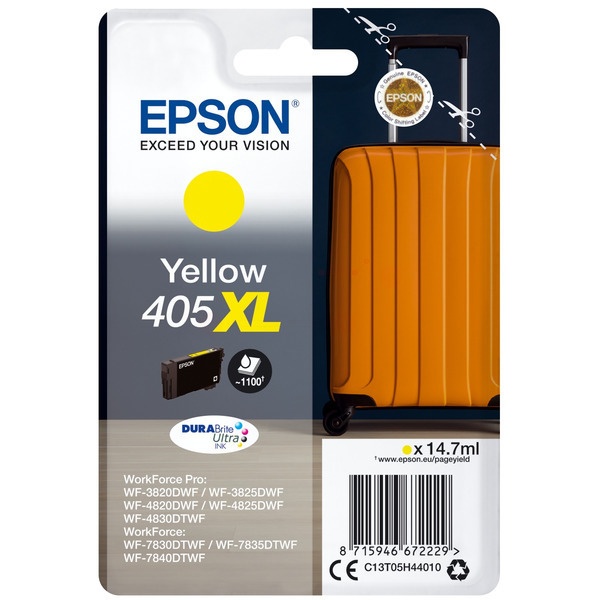 Epson C13T05H44010/405XL Tintenpatrone gelb High-Capacity, 1.100 Seiten 14.7ml