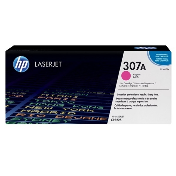 HP CE743A/307A Tonerkartusche magenta, 7.300 Seiten ISO/IEC 19798