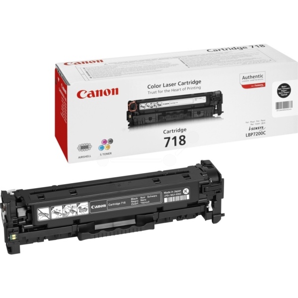 Canon 2662B002/718BK Tonerkartusche schwarz, 3.400 Seiten ISO/IEC 19798