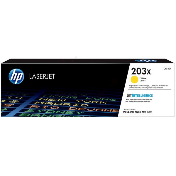 HP CF542X/203X Tonerkartusche gelb, 2.500 Seiten ISO/IEC 19798