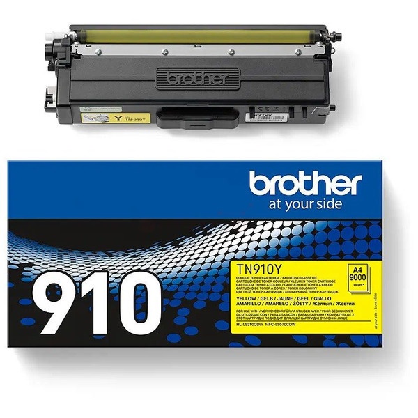 Brother TN-910Y Toner-Kit gelb, 9.000 Seiten ISO/IEC 19752