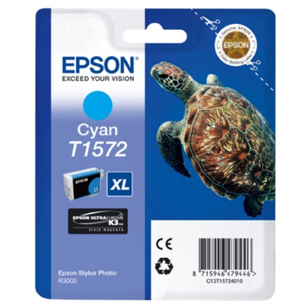 Epson C13T15724010/T1572 Tintenpatrone cyan 25.9ml