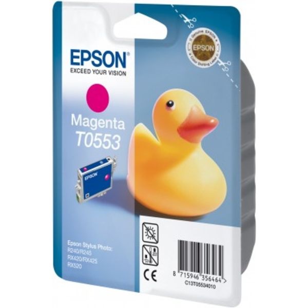 Epson C13T05534010/T0553 Tintenpatrone magenta, 290 Seiten ISO/IEC 24711 8ml