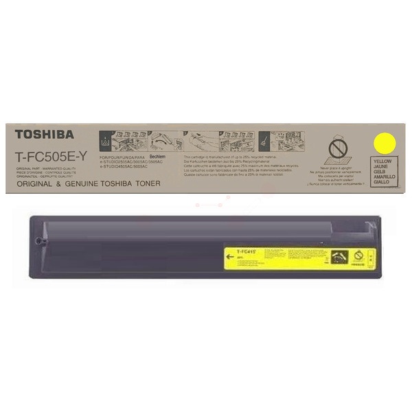 Toshiba 6AJ00000147/T-FC505EY Toner-Kit gelb, 33.600 Seiten