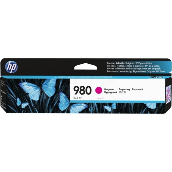 HP D8J08A/980 Tintenpatrone magenta, 6.600 Seiten ISO/IEC 24711 80.5ml