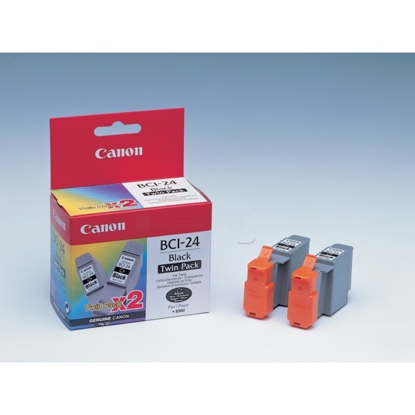 Canon 6881A009/BCI-24BK Tintenpatrone schwarz Doppelpack, 2x130 Seiten ISO/IEC 24711 9ml VE=2