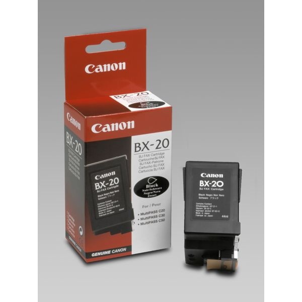 Canon 0896A002/BX-20 Druckkopfpatrone schwarz, 1.050 Seiten ISO/IEC 24711 44ml