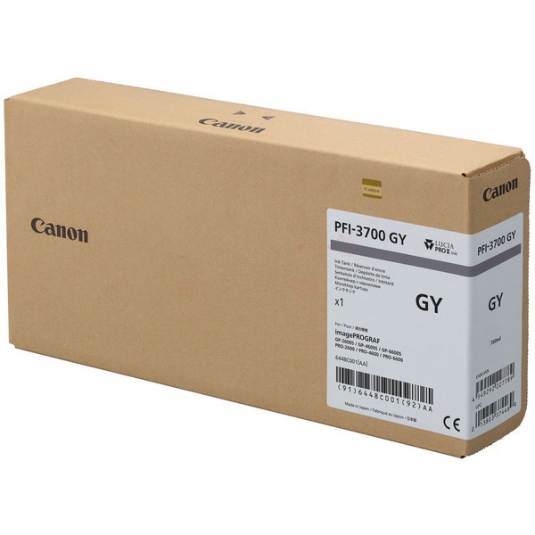 Canon 6448C001/PFI-3700GY Tintenpatrone grau 700ml