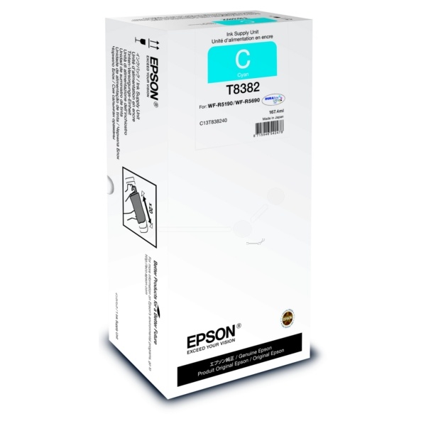 Epson C13T838240/T8382 Tintenpatrone cyan, 20.000 Seiten 167.4ml