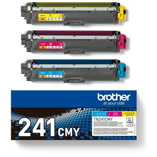 Brother TN-241CMY Toner MultiPack C,M,Y, 3x1.400 Seiten ISO/IEC 19798 VE=3