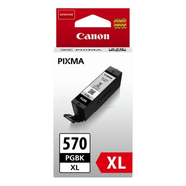 Canon 0318C006/PGI-570PGBKXL Tintenpatrone schwarz High-Capacity pigmentiert Blister, 500 Seiten 22ml