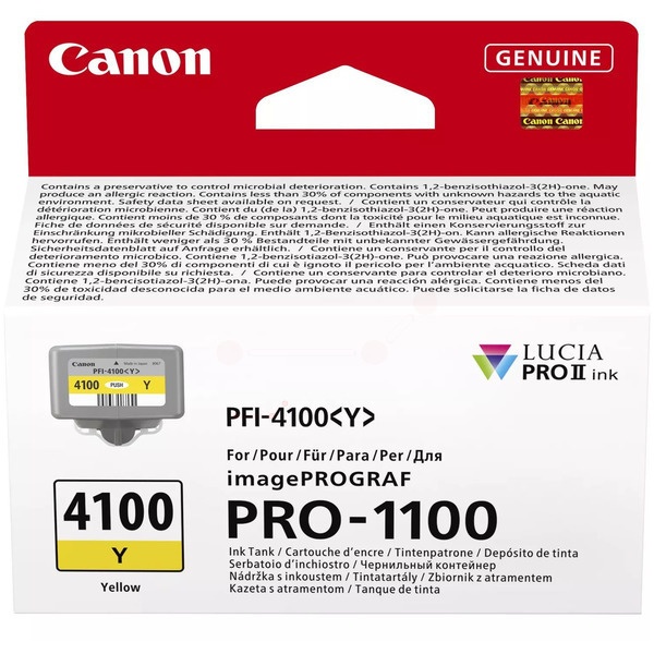 Canon 6780C001/PFI-4100Y Tintenpatrone gelb 80ml