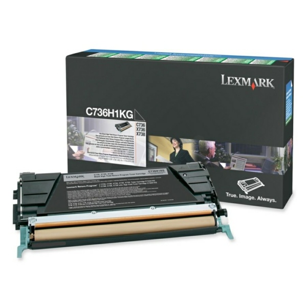 Lexmark C736H1KG Toner-Kit schwarz return program, 12.000 Seiten ISO/IEC 19798